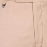 Relaxed Men Beige Pure Cotton Trousers
